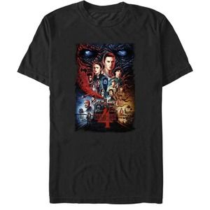Stranger Things Men's Big & Tall Poster T-Shirt Sz 4 XL